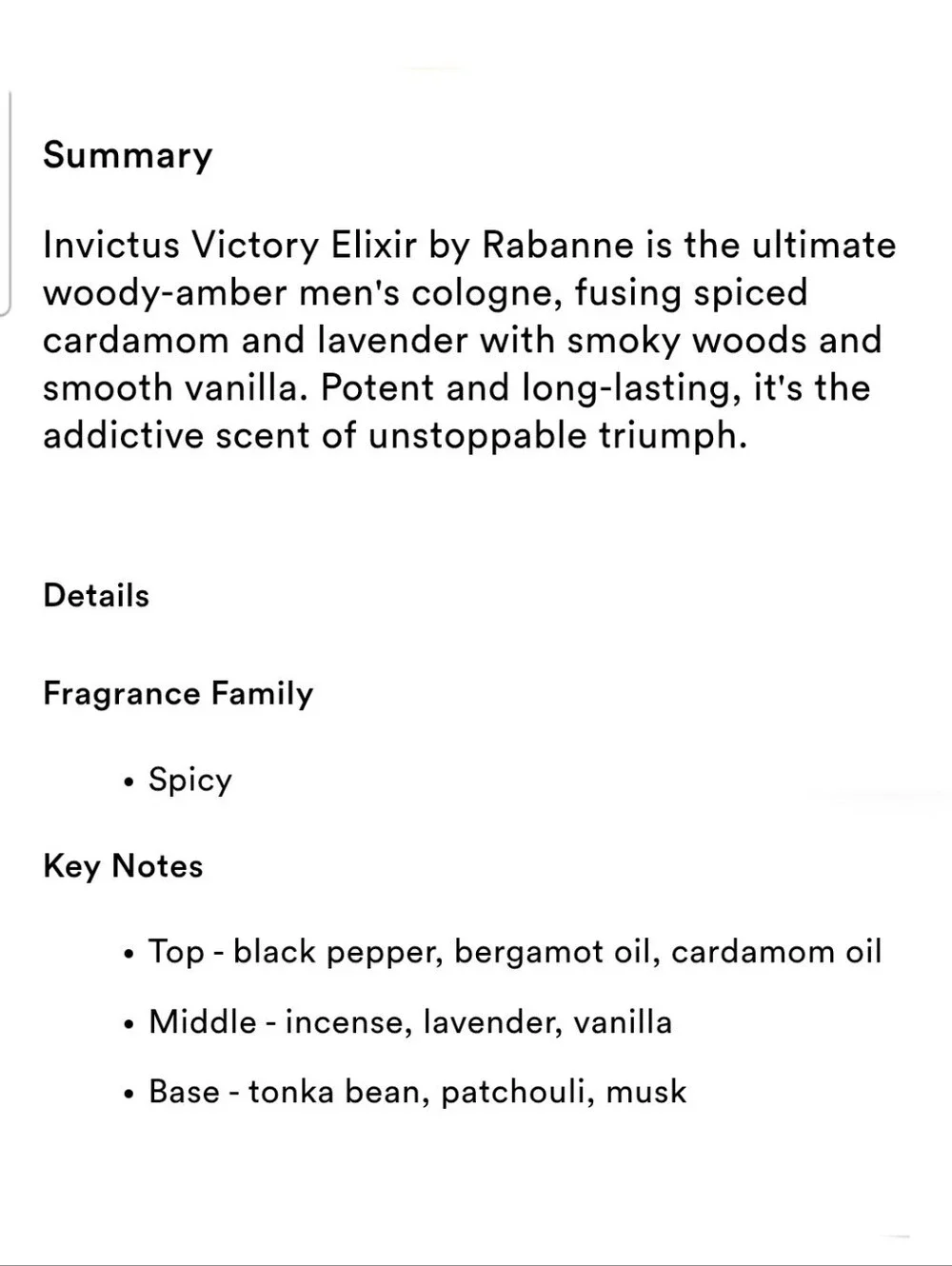 ⭐4/$15 Paco Rabanne Invictus Victory Elixir